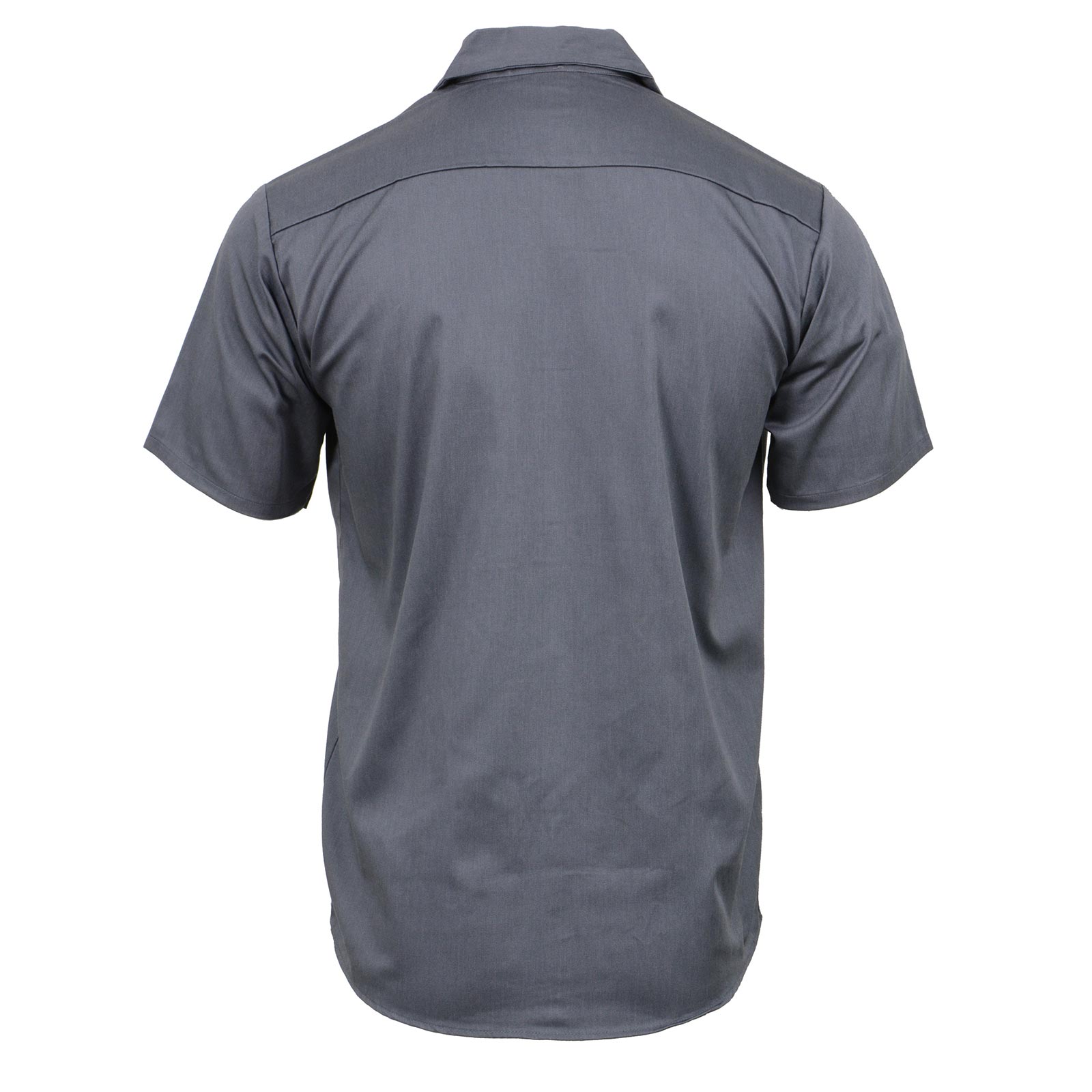 Milwaukee Leather MDM11668 Men’s Grey Button-Up Heavy-Duty Work Shirt - Classic Mechanic Shirt w/ Pockets