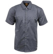 Milwaukee Leather MDM11668 Men’s Grey Button-Up Heavy-Duty Work Shirt - Classic Mechanic Shirt w/ Pockets