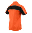 Milwaukee Leather MDM11670 Men’s Orange-Black Mechanic Work Shirt w/ Reflective Strip - Heavy-Duty Button-Up