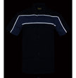 Milwaukee Leather MDM11672 Men’s Grey-Black Mechanic Work Shirt w/ Reflective Strip - Heavy-Duty Button-Up