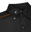 MMCC Men's Slipstream Black/Orange Mechanic Work Shirt - 100% Cotton w/ Microfiber Panel - MDM11693