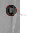 Milwaukee Leather MDM3008 Men's 'Brute' Black Perforated Leather and Denim Club Style Vest w/ Hidden Dual Closure