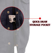 Milwaukee Leather MDM3012 Men's 'Brute' Black Denim Club Style V-Neck Motorcycle Vest w/ Dual Closure