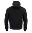 Milwaukee Leather MDM3020 Men's Black Denim '5-in-1' Club Style Vest with Removable Hoodie