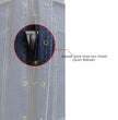 Milwaukee Leather MDM3020 Men's Blue Denim '5-in-1' Club Style Vest with Removable Hoodie