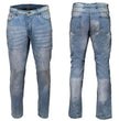 Milwaukee Leather MDM5003 Men's Metro Blue CE Armored Motorcycle Riding Denim Jeans Reinforced w/ Aramid Fibers