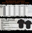 Milwaukee Leather MDM11672 Men’s Grey-Black Mechanic Work Shirt w/ Reflective Strip - Heavy-Duty Button-Up