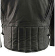 Milwaukee Leather ML1010 Men's Side Lace Vented Black Leather Scooter Jacket
