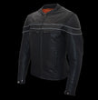Milwaukee Leather ML1408RT Men's Retro Brown 'Savage' Sporty Crossover Retro Leather Jacket