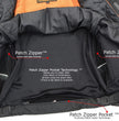 Milwaukee Leather ML2083 Men's Black Premium Leather Vented Motorcycle Rider Jacket w/ Reflective Piping