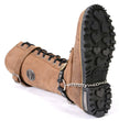 Milwaukee Leather Silver 12 Gauge Shell Medallion Boot Chain with Adjustable Strap - MLA3005