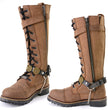 Milwaukee Leather Silver 12 Gauge Shell Medallion Boot Chain with Adjustable Strap - MLA3005