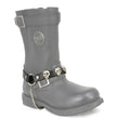 Milwaukee Leather Silver Classic Skull Heads Biker Chain for Motorcycle Boots - MLA3007