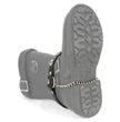 Milwaukee Leather Silver Classic Skull Heads Biker Chain for Motorcycle Boots - MLA3007