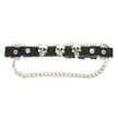 Milwaukee Leather Silver Classic Skull Heads Biker Chain for Motorcycle Boots - MLA3007