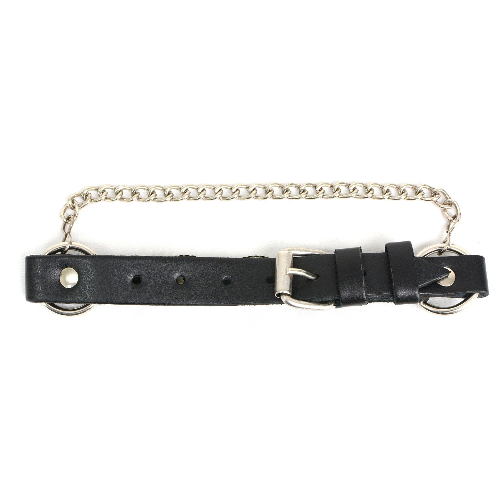 Milwaukee Leather Silver Vintage Concho Boot Chain with Adjustable Strap - MLA3008