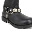 Milwaukee Leather Silver Vintage Concho Boot Chain with Adjustable Strap - MLA3008