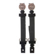 Milwaukee Leather MLA4002 Motorcycle Biker 44 MAG Emblem Elastic Bungee Clips for Chaps or Pants (Set of 2)