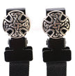 Milwaukee Leather MLA4012 Motorcycle Biker Celtic Circle Emblem Elastic Bungee Clips for Chaps or Pants (Set of 2)