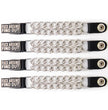 Milwaukee Leather 4-Piece Vest Extender Set - FAFO, Double Chrome Chains, 4-Inch-MLA6030SET