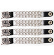 Milwaukee Leather 4-Piece Vest Extender Set - We The People, Double Chrome Chains, 4-Inch-MLA6031SET