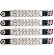 Milwaukee Leather 4-Piece Vest Extender Set - Purple Butterfly, Double Chrome Chains, 4-Inch-MLA6037SET