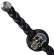 Milwaukee Leather Skull Medallion Vest Extender Genuine Leather Braided Strap 6.5" Extension 4-PCS MLA6064SET