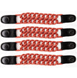 Milwaukee Leather MLA6093 Orange 4 Inch 4-PCS Vest Extender Set - Double Chrome Chains w/ Genuine Leather