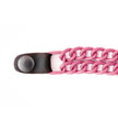Milwaukee Leather MLA6094 Pink 4 Inch 4-PCS Vest Extender Set - Double Chrome Chains w/ Genuine Leather