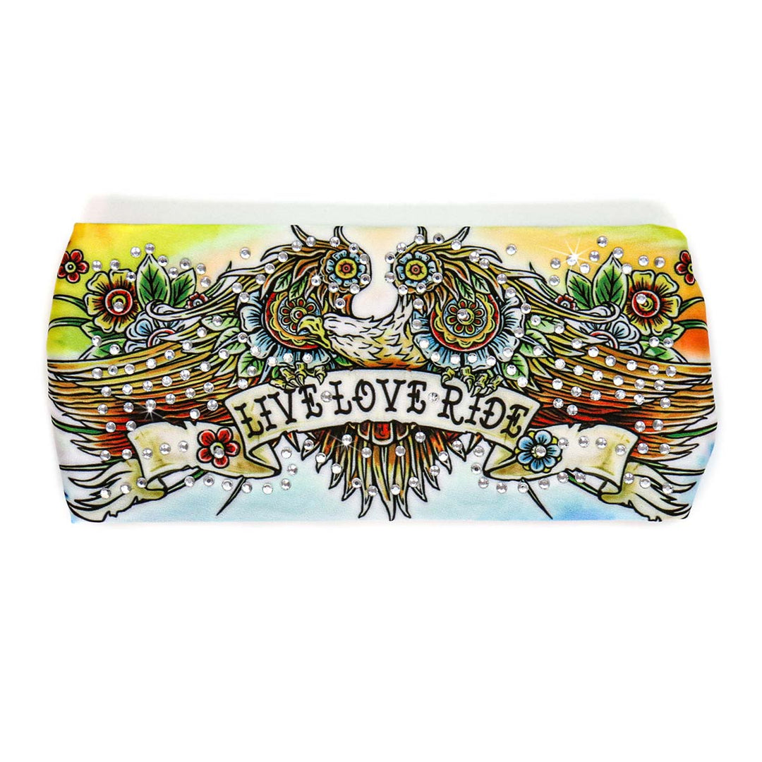 Milwaukee Leather | Bling Designed Wide Headbands-Headwraps for Women Biker Bandana