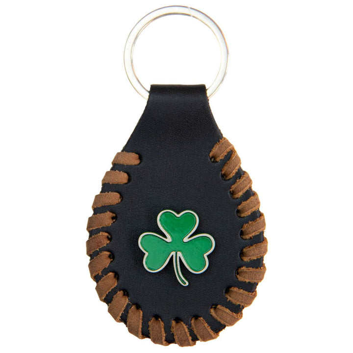 Milwaukee Leather Key Chain with Leather Original Pewter Emblem