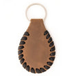 Milwaukee Leather Brown Second Amendment Pewter Emblem Key Chain - MLA9502