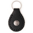 Milwaukee Leather Black Buffalo Nickel Pewter Emblem Key Chain - MLA9504