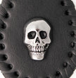 Milwaukee Leather Black Skull Head Pewter Emblem Key Chain - MLA9505