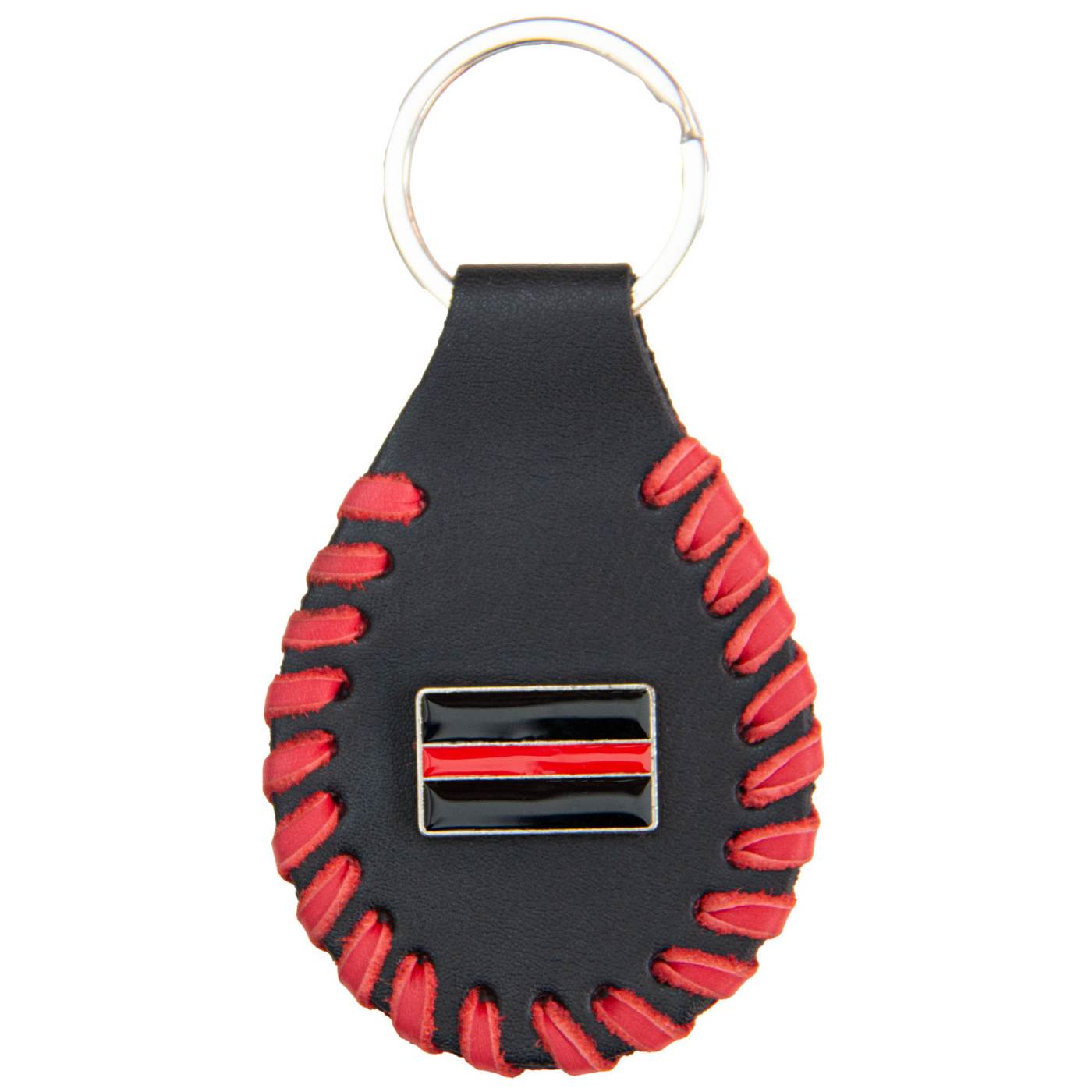 Milwaukee Leather Key Chain with Leather Original Pewter Emblem