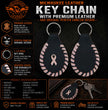 Milwaukee Leather Black Key Chain MLA9509