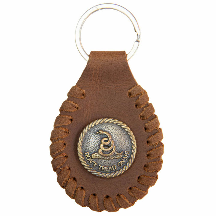 Milwaukee Leather Key Chain with Leather Original Pewter Emblem