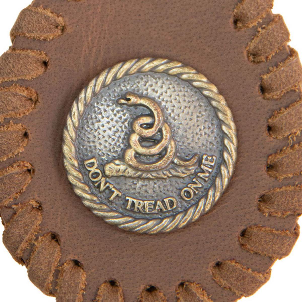 Milwaukee Leather Key Chain with Leather Original Pewter Emblem