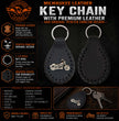 Milwaukee Leather Black Key Chain MLA9516