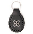 Milwaukee Leather Black Iron Cross Pewter Emblem Key Chain - MLA9518
