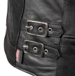 Milwaukee Leather USA MADE MLJKL5001 Women's Black Foxy Premium Motorcycle Leather Jacket with Vents