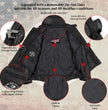 Milwaukee Leather USA MADE MLJKL5003 Women's Black Serene Clean Cut Premium Motorcycle Leather Jacket