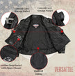 Milwaukee Leather USA MADE MLJKL5004 Women's Black The Flaunt Premium Classic Motorcycle Style Leather Jacket