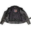 Milwaukee Leather USA MADE MLJKL5004 Women's Black The Flaunt Premium Classic Motorcycle Style Leather Jacket