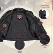 Milwaukee Leather USA MADE MLJKM5008 Men's Black Revolve Premium Leather Vented Motorcycle Jacket