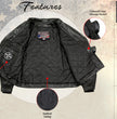 Milwaukee Leather USA MADE MLJKM5009 Men's Black The Dean Premium Leather Throwback Motorcycle Jacket