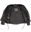 Milwaukee Leather USA MADE MLJKM5002 Men's Black Air Stream Vented Premium Leather Motorcycle Jacket with Side Laces