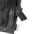 Milwaukee Leather USA MADE MLJKM5009 Men's Black The Dean Premium Leather Throwback Motorcycle Jacket