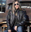 Milwaukee Leather Women's Vented Racer Leather Jacket with Removable Hoodie MLL2501