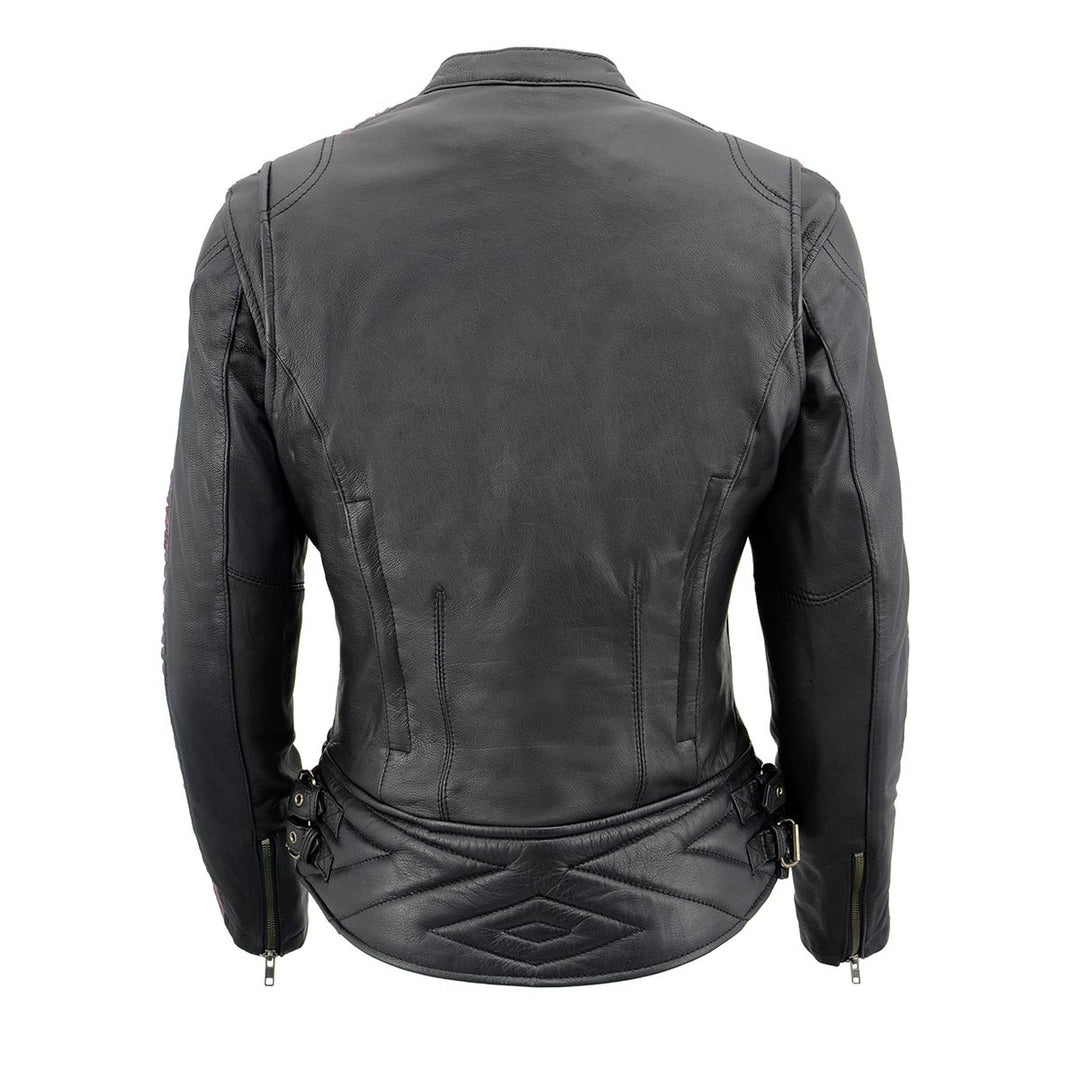 Milwaukee Leather MLL2571 Ladies Black and Purple &